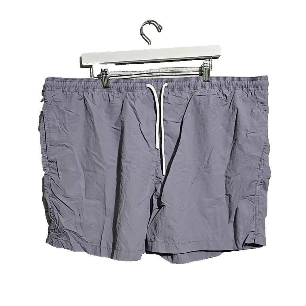 No Boundaries Purple Bermuda Drawstring Relaxed Windbreaker Shorts Mens Size 3XL